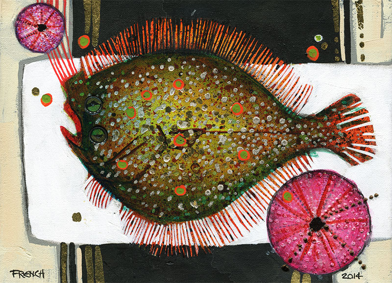 Whisperfish fish painting - Stephen French original artwork